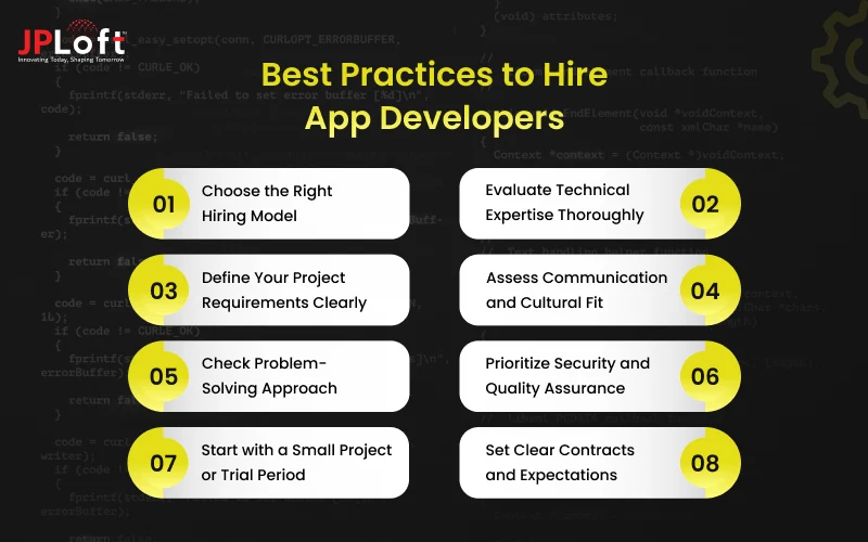 Best Practices to Hire App Developers
